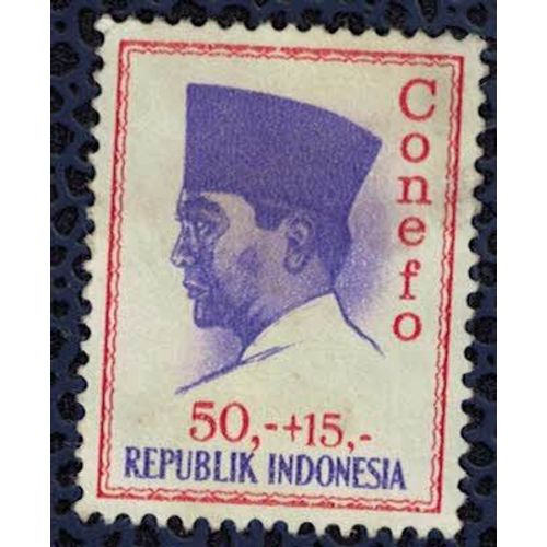 Indonésie 1965 Président Sukarno Conefo Conférence Des Nouvelles Forces Émergentes Su