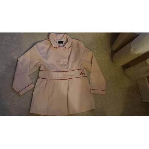 Veste Longue Sergent Major 7 Ans Rose Pale Comme Neuve