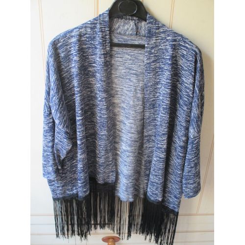 Gilet À Franges Manches 3/4
