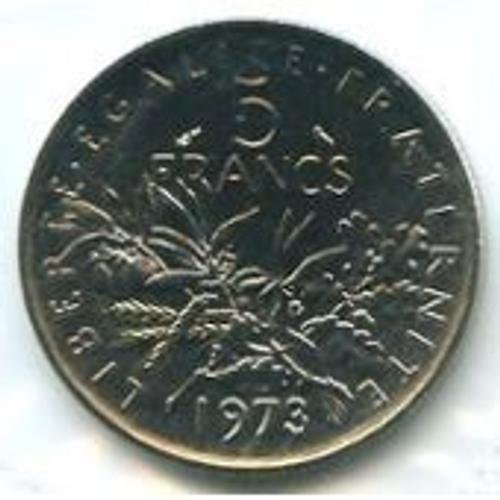 France = Pièce De 5 Francs, Semeuse De Roty, Année 1973 En État Spl !!