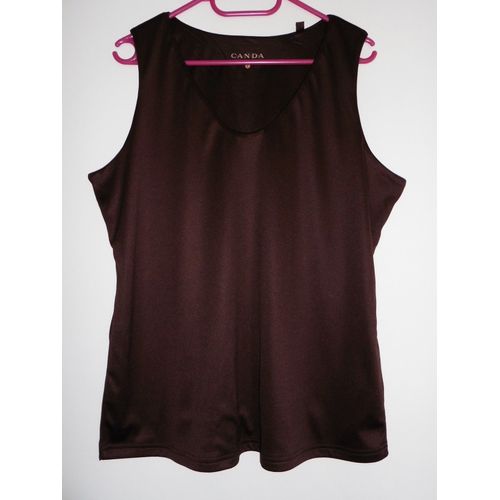 Débardeur Marron. Canda. Polyester. Taille 46 / 48