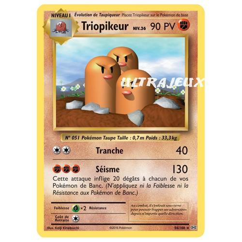 Pokémon - 56/108 - Xy - Evolutions - Triopikeur Niv.36 - Rare