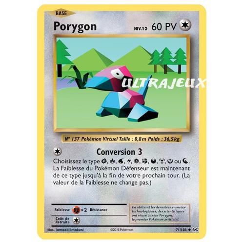 Pokémon - 71/108 - Porygon Niv.12 - Xy - Evolutions - Peu Commune