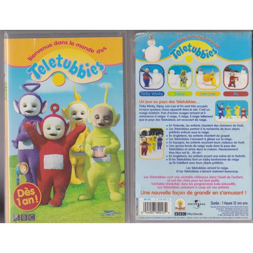 Lot 2 Vhs Teletubbies -Aiment La Neige - Bienvenue Dans Le Monde Des Tele Tubbues