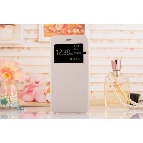 Coque Case Etui A Rabat Samsung Galaxy A5 Blanc White S View Fenêtre Window