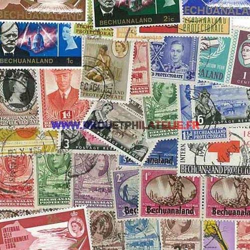 Bechuanaland 50 Timbres Differents Obliteres