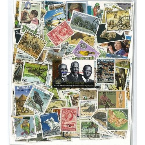 Bechuanaland & Botswana 100 Timbres Differents Obliteres