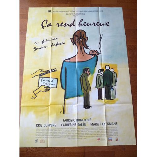 Ça Rend Heureux De Joachim Lafosse Avec Fabrizio Rongione , Kris Cuppens - Affiche Originale De Film Format 120 X 160 Cm