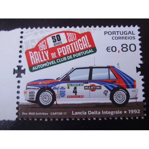 Timbre Portugal 2015 50.º Anniversaire Du Rally Du Portugal