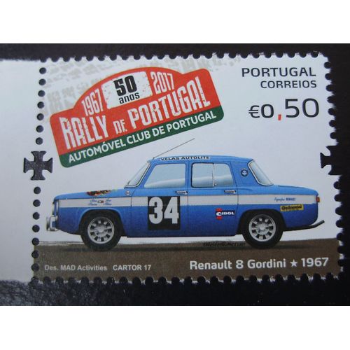 Timbre Portugal 2015 50.º Aniversaire Du Rally Du Portugal