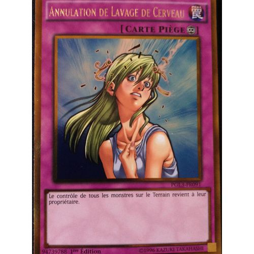 Yugioh! Annulation De Lavage De Cerveau - Gold Rare - Pgl3-Fr091