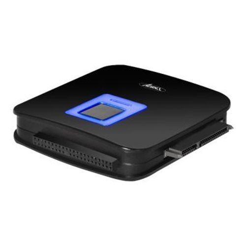 Suza Advance USB-009U3 - Contrôleur de stockage - 2.5", 3.5" - ATA / SATA - USB 3.0 - noir avec anneau bleu
