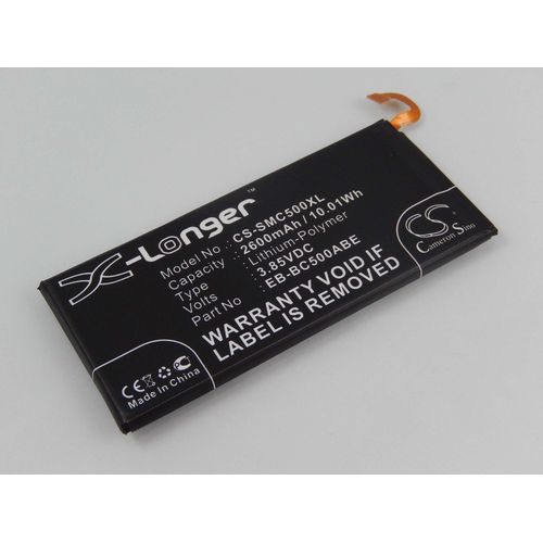 Vhbw Batterie Compatible Avec Samsung Galaxy C5, C5 Duos Td-Lte, Sm-C5000 Smartphone (2600mah, 3,85v, Li-Polymère)