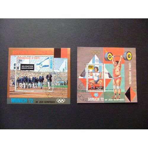 Haiti 1972 Juegos Olimpicos De Munich Yvert Bloc 38 / 39 Fu