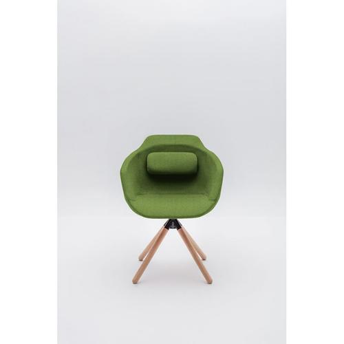 Chaise De Réunion Scandinave Avec Piétement Étoile En Bois Sandy Vert Clair