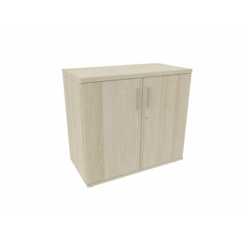 Armoire De Bureau Portes Battantes H 74 Cm Proline Acacia