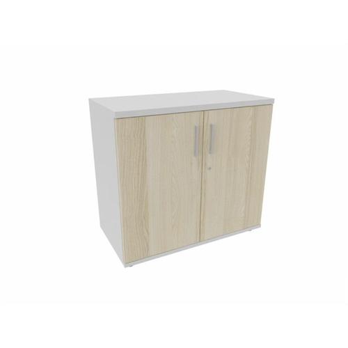 Armoire De Bureau Portes Battantes H 74 Cm Proline Acacia