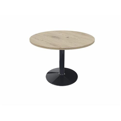 Table Ronde De Réunion Avec Pied Central Moka Anthracite