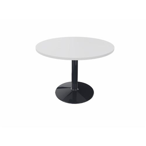 Table Ronde De Réunion Avec Pied Central Moka Anthracite