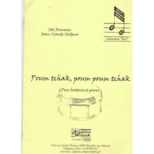 Poum Tchak, Poum Poum Tchak Pour Batterie Et Piano