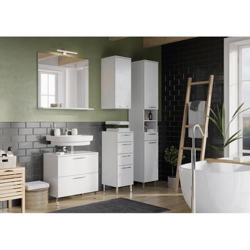 Ensemble De Salle De Bain Moderne Blanc Yvana Blanc