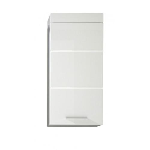 Meuble Haut De Salle De Bain Moderne Blanc Brillant Savana Blanc Brillant