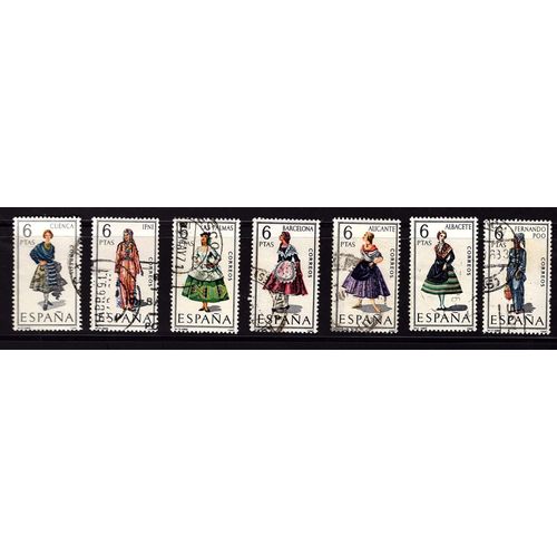 Petit Lot Espagne Costumes Des Provinces