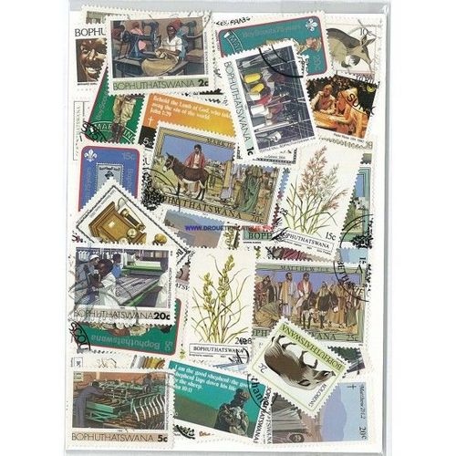 Bophusthatswana 10 Timbres Differents Obliteres