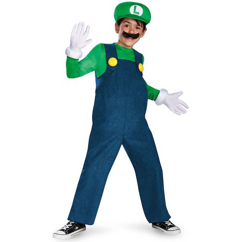 Déguisement Luigi Deluxe Enfant 7 À 8 Ans