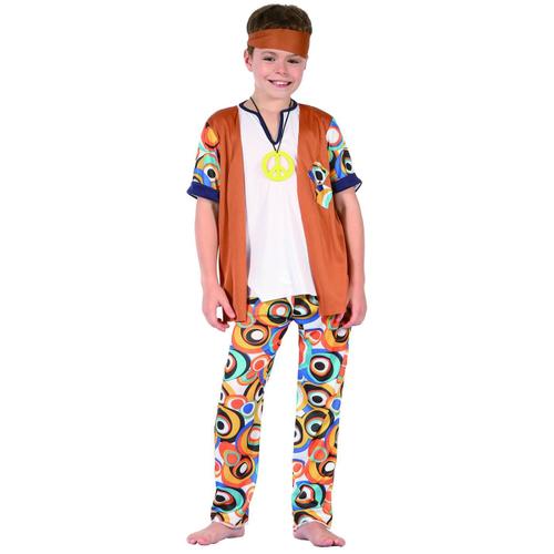 Déguisement Hippie Garçon - Taille: S 4-6 Ans (110-120 Cm)