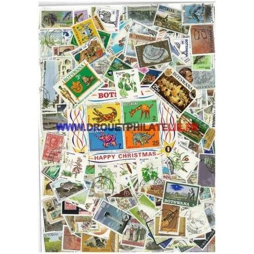 Botswana 150 Timbres Differents Obliteres