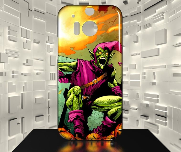 Coque Htc One M8 Bouffon Vert Green Goblin Comics 02