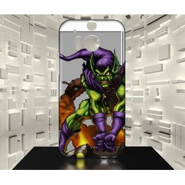 Coque Htc One M8 Bouffon Vert Green Goblin Comics 07