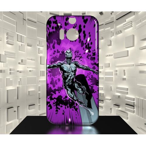Coque Htc One M8 Le Surfer D Argent Silver Surfer Comics 03