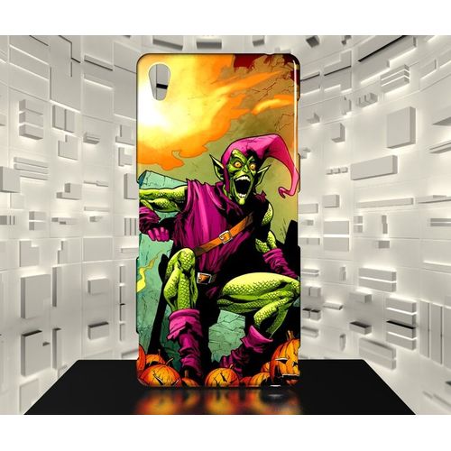 Coque Xperia Z3 Bouffon Vert Green Goblin Comics 02