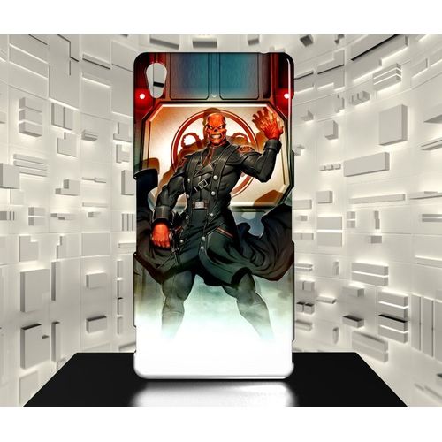 Coque Xperia Z3 Crane Rouge Red Skull Comics 01