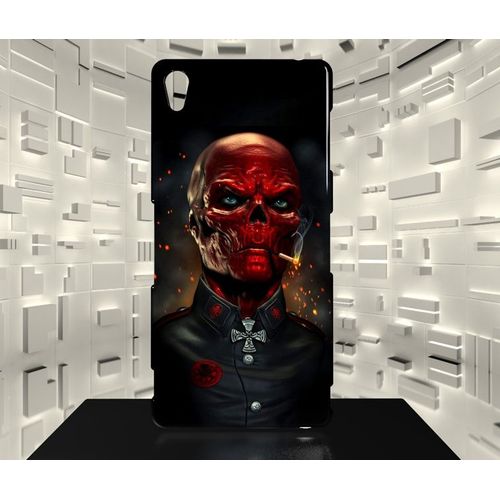 Coque Xperia Z3 Crane Rouge Red Skull Comics 03