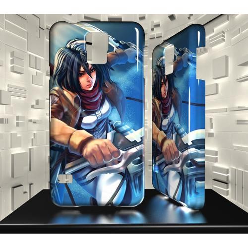 Coque Samsung Galaxy Mini S5 L Attaque Des Titans Mikasa Ackerman 13