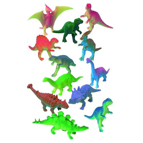 12 Figurines Dinosaure Taille Unique