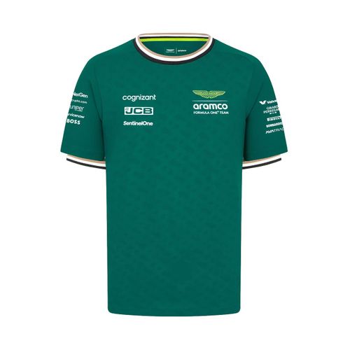 T-Shirt De L'équipe Aston Martin Officiel Formule 1 Homme Vert