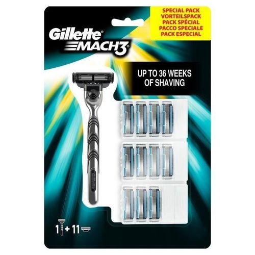 Gillette Mach3 Razor + 12 Lames 