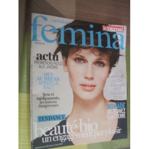 Version Fémina 791 Marine Vatch À Cannes Avec François Ozon - Beauté Bio - Sexe Et Médicaments