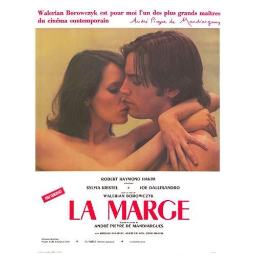 La Marge - Walerian Borowczyk - Sylvia Kristel - Joe Dallesandro - Affiche De Cinéma Pliée 120x160 Cm