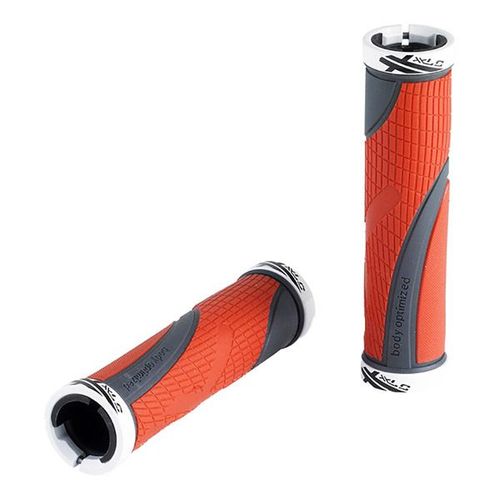 Poignées Xlc Sport Bo2 Gr-S23 Rouge Et Gris
