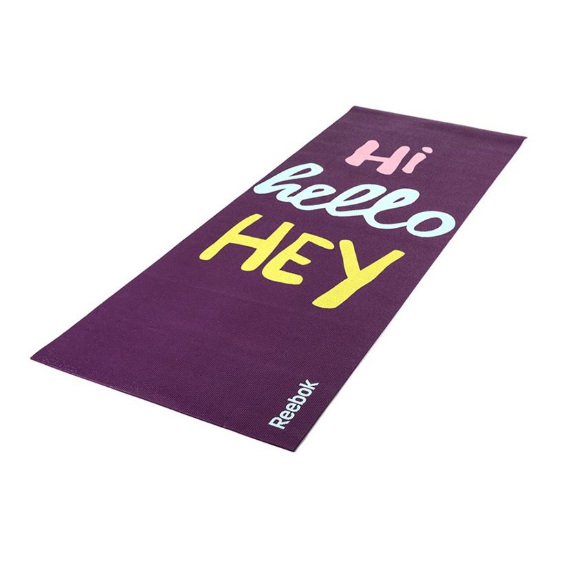 Tapis De Yoga Reebok Hello Hi 4 Mm Lilas