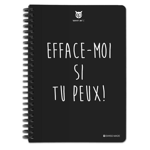 Carnet Effaçable Réutilisable A5 "Efface Moi" + Stylo - Whynote