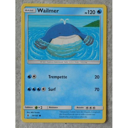 Pokémon - 29/145 - Wailmer - Sl2 - Soleil Et Lune - Gardiens Ascendants - Commune