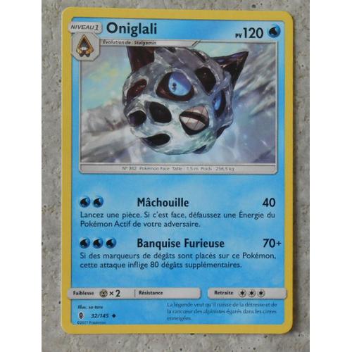 Pokémon - 32/145 - Oniglali - Sl2 - Soleil Et Lune - Gardiens Ascendants - Peu Commune