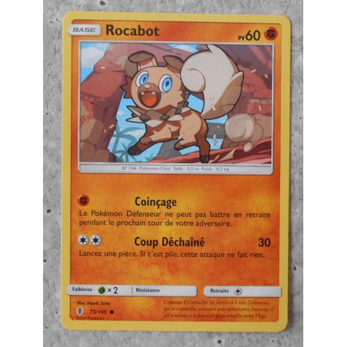 Pokémon - 73/145 - Rocabot - Sl2 - Soleil Et Lune - Gardiens Ascendants - Commune