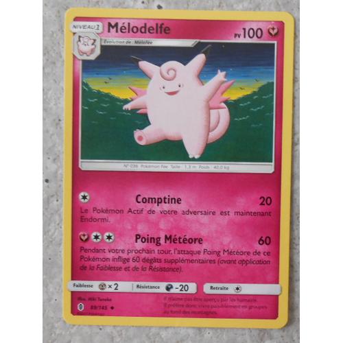 Pokémon - 89/145 - Mélodelfe - Sl2 - Soleil Et Lune - Gardiens Ascendants - Peu Commune